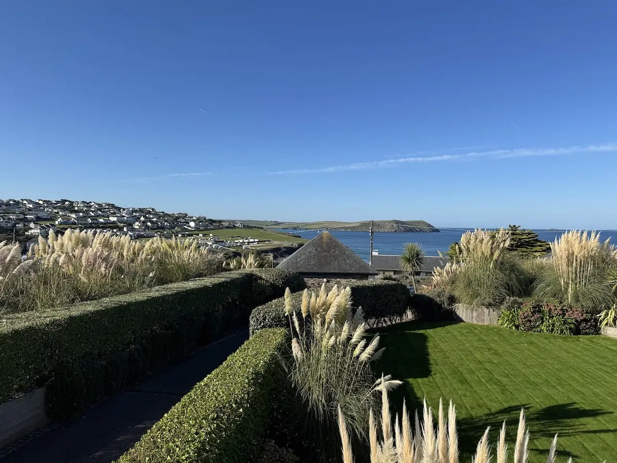 Lawn above Porthilly Beach in Rock